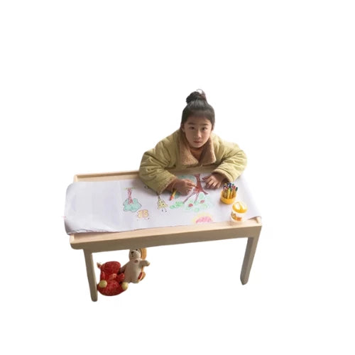 80×46×50cm  multi-functional  solid wood Drawing and building blocks table