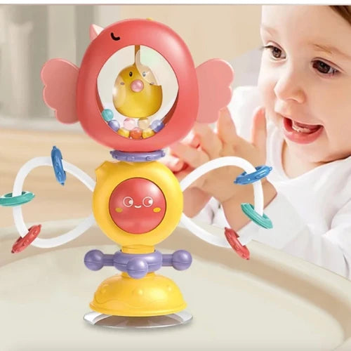 Baby Montessori Suction Activity Rattle