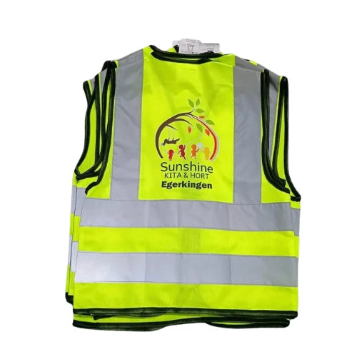 Custom printed logo reflective safety vest vest forchildren