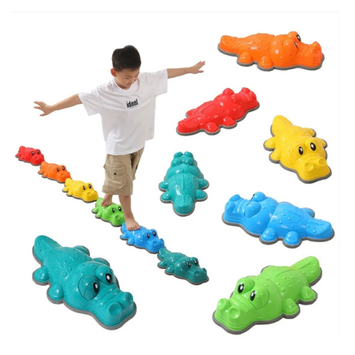 Children Crocodile Balance Stone Montessori Outdoor Play