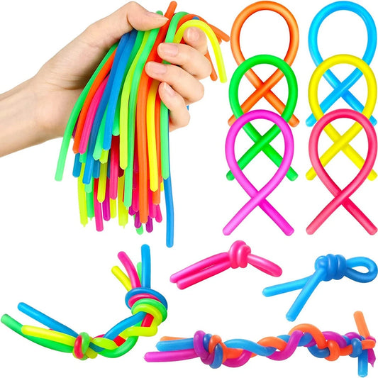 10PCS Noodle Pack Stretchy Strings Fidget Toys  Anxiety Stress Autistic ADD ADHD Autism