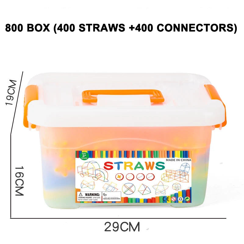 4D Straw Building Blocks Plastic