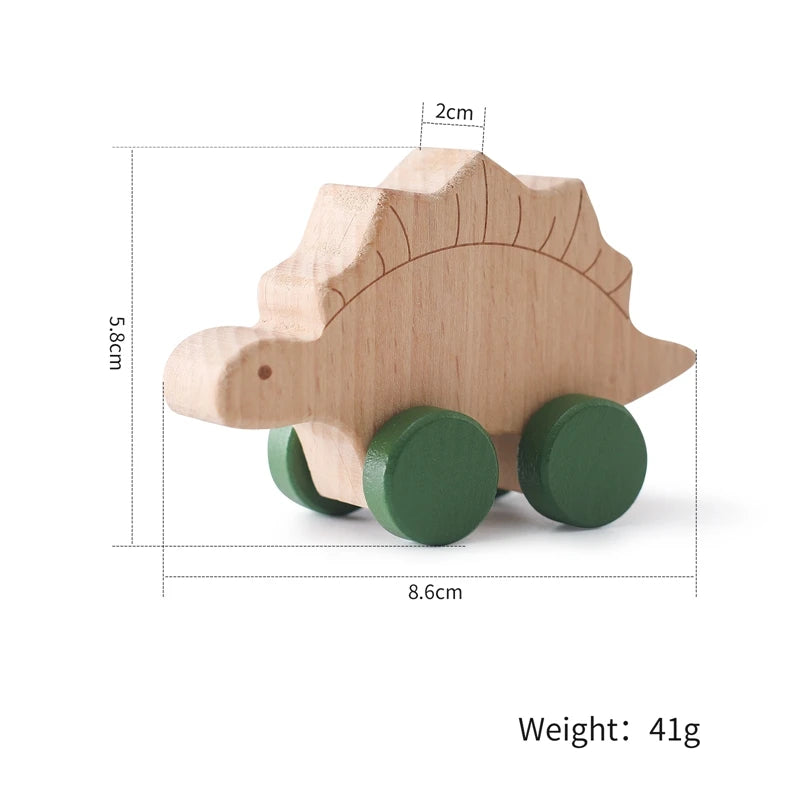 Wooden Montessori  Baby wooden Dragging Toys