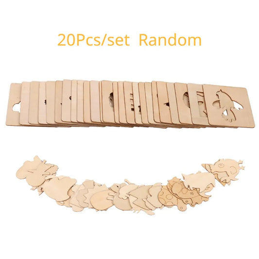 20 pcs Montessori  Template Stencils