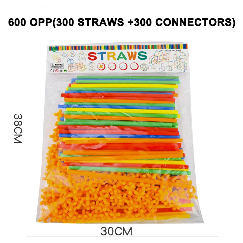 4D Straw Building Blocks Plastic