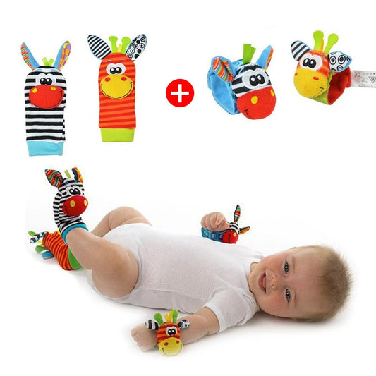 0~24 Months Baby  Foot and Wrist Rattles  Newborn Development