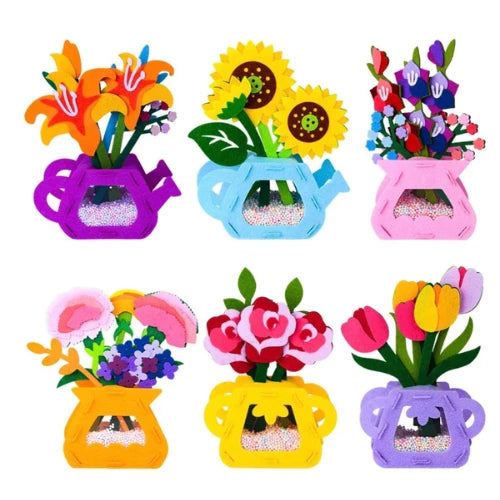 Montessori Arts Crafts Kit -  Flowerpots