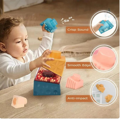 Baby Cube Stacking Blocks Irregular Square