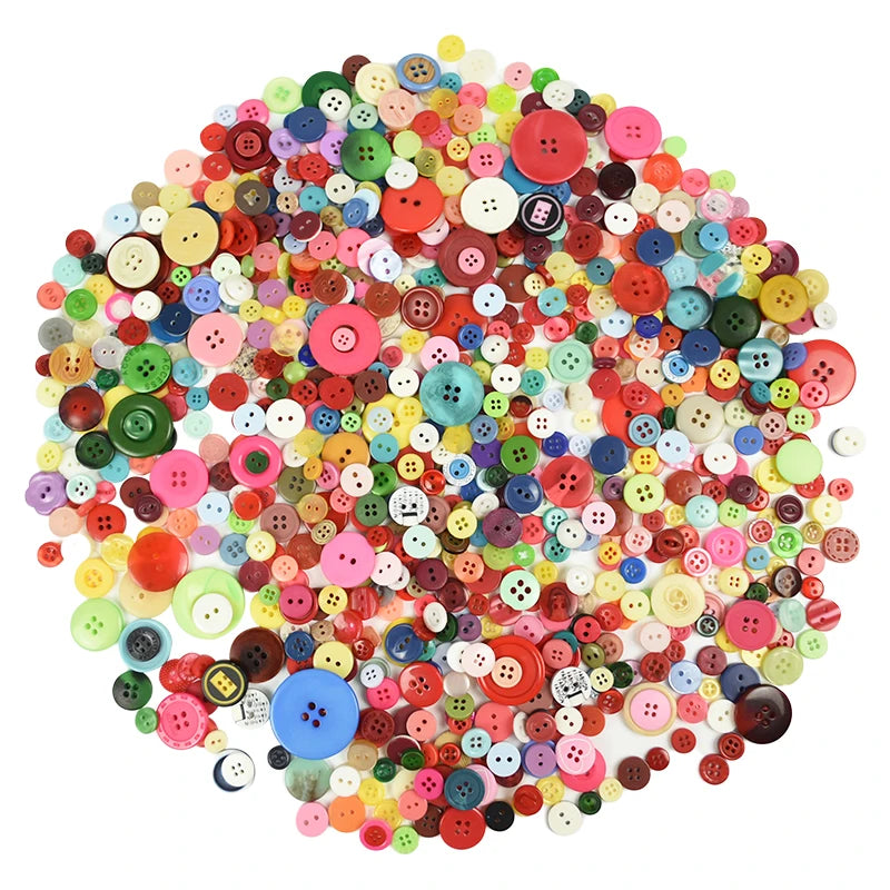 85-230Pcs Mix Resin Buttons Creative Play