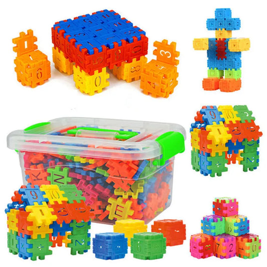 66Pcs 3D Colorful Plastic Building Blocks Bricks - Mathematics play