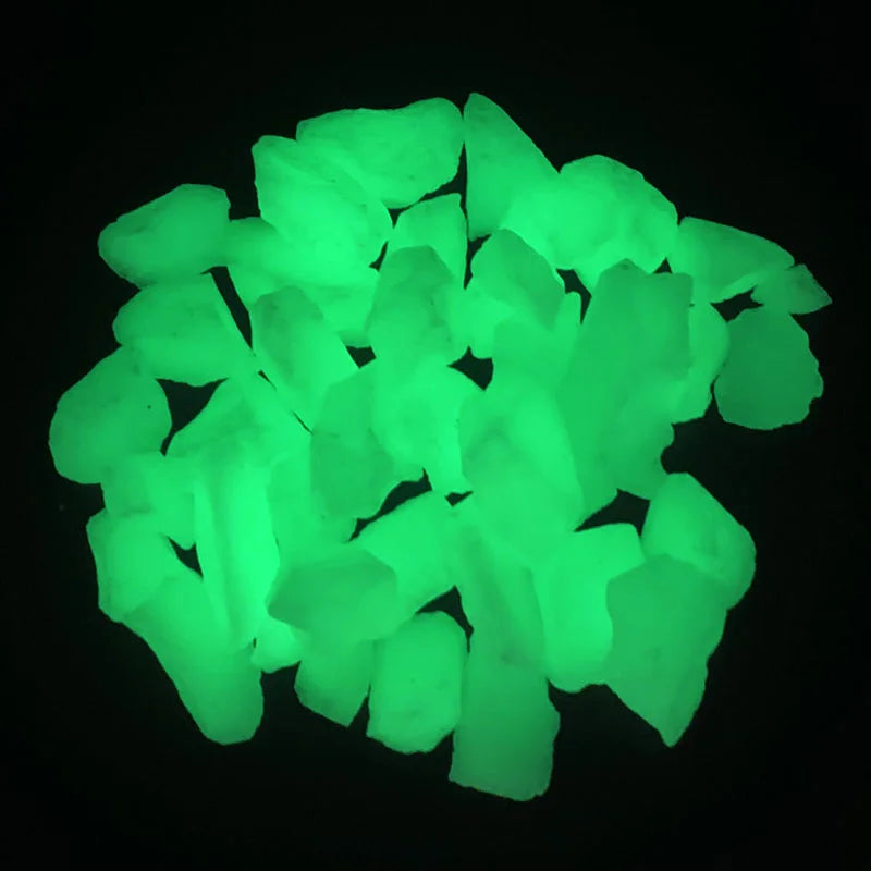 25/50PCS Glowing Pebbles - Glow In The Dark