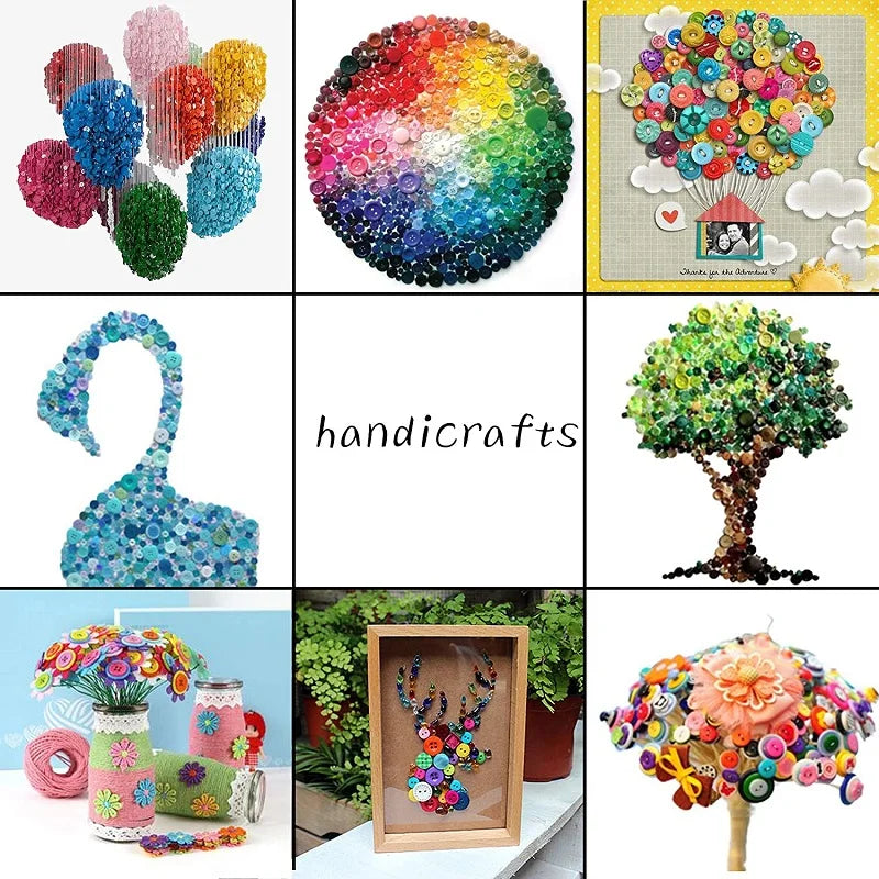 85-230Pcs Mix Resin Buttons Creative Play