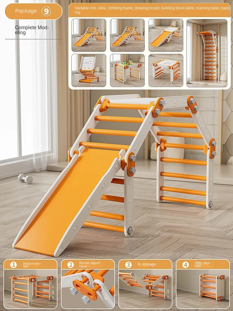 Baby Slide Indoor Household Children's Folding Multi functional Climbing Frame for Children