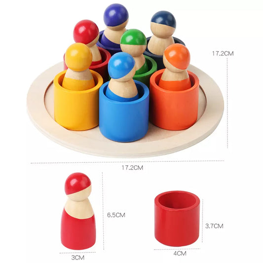 Montessori Wooden Rainbow Puzzle