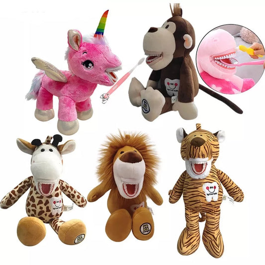 Dental Plush Toys With Teeth and Toothbrush