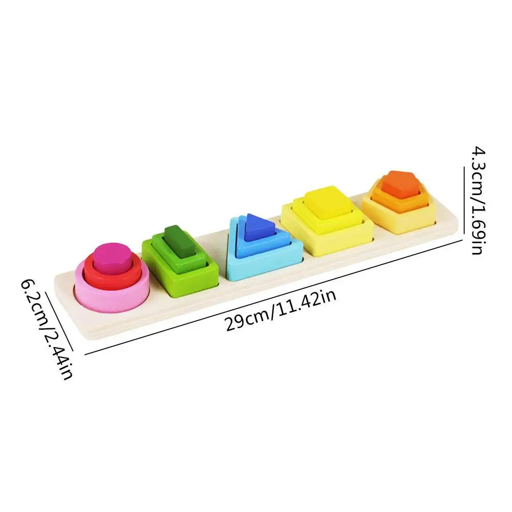 Sorting Stacking Toys Shape Matching Toys Color Recognition Sorter Early Educational Block Puzzles Toys For 4 5 6 Years Old Boys