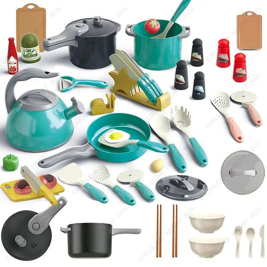 Children Kitchen Cookware and Play Food