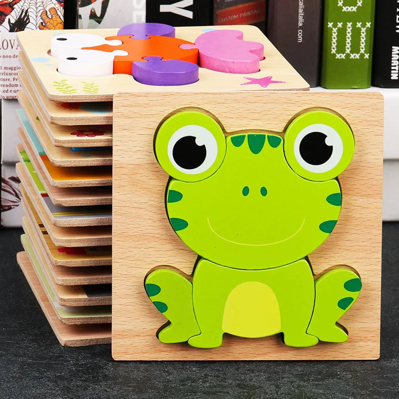 Wooden Jigsaw Puzzles for Children 1 2 3 years