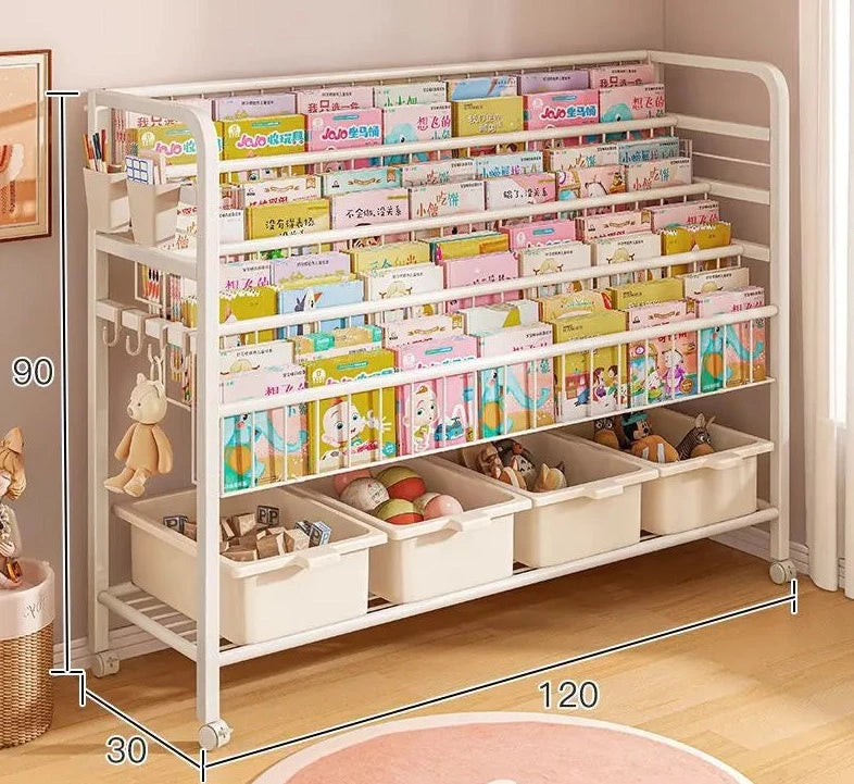 Simple Bookshelves, Floor Shelves, Children's Bookcase