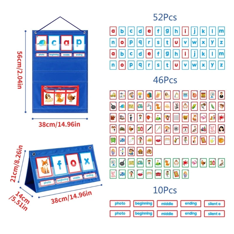 Word Building Desktop Pocket Chart Stand