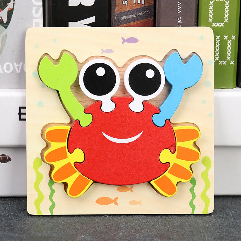 Wooden Jigsaw Puzzles for Children 1 2 3 years