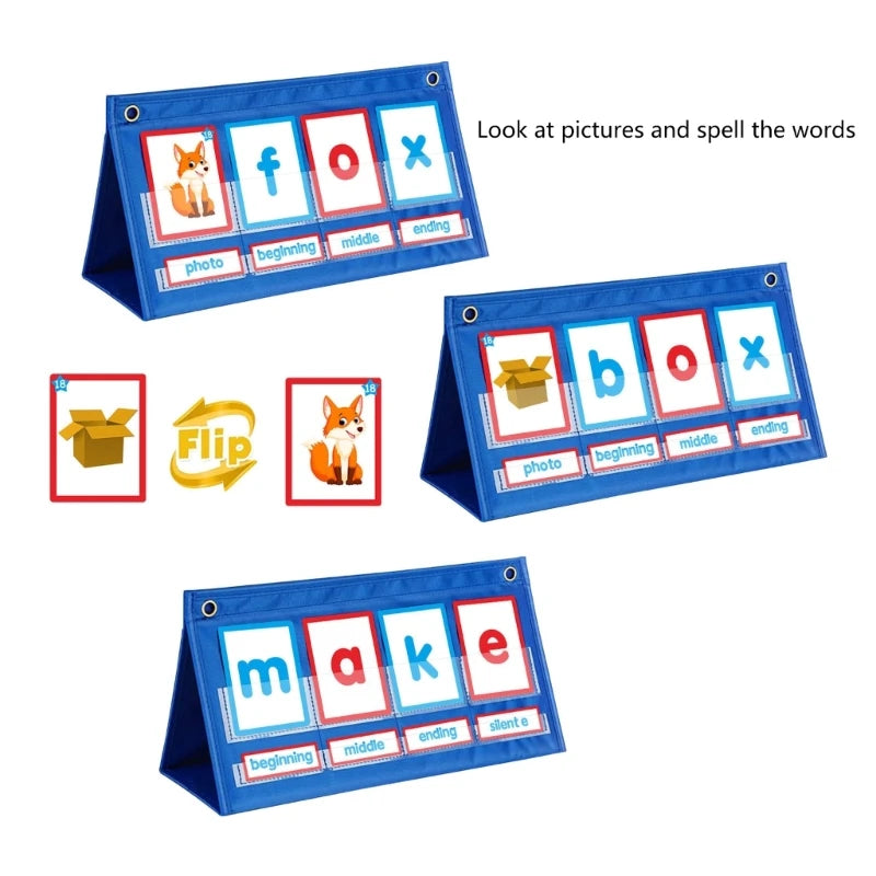 Word Building Desktop Pocket Chart Stand