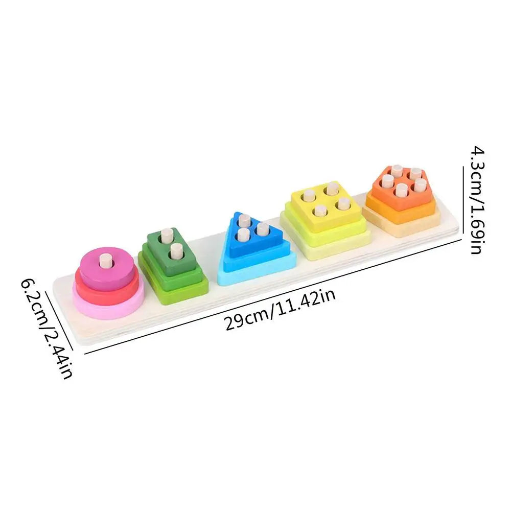 Sorting Stacking Toys Shape Matching Toys Color Recognition Sorter Early Educational Block Puzzles Toys For 4 5 6 Years Old Boys