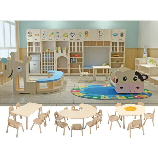 Wooden Nursery Preschool Furniture Sets