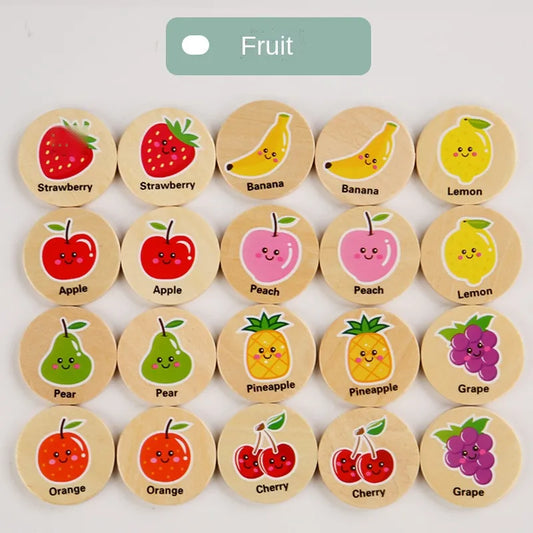 Montessori Wooden Memory Game