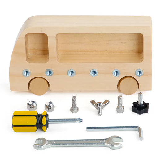 Wooden Screw Driver Board - Nuts Screw Bolts Montessori Board