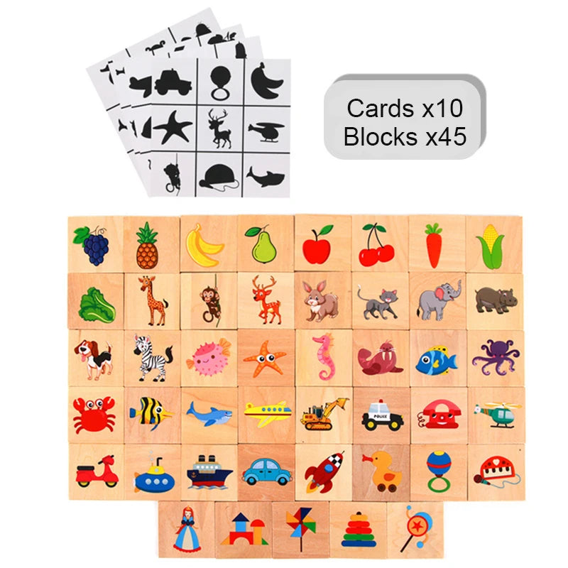 Montessori Shape Matching Board Game