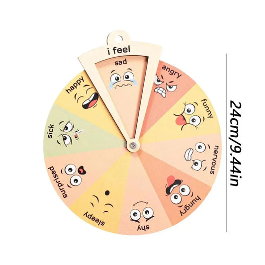 Wooden Feelings &   Emotions Montessori Wheel Chart