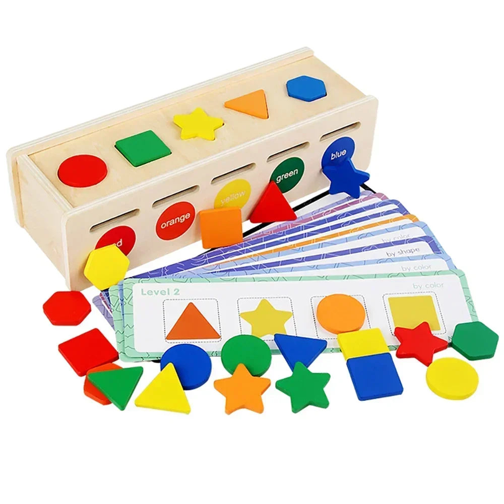 Montessori Shape Sorting  Box for Preschool