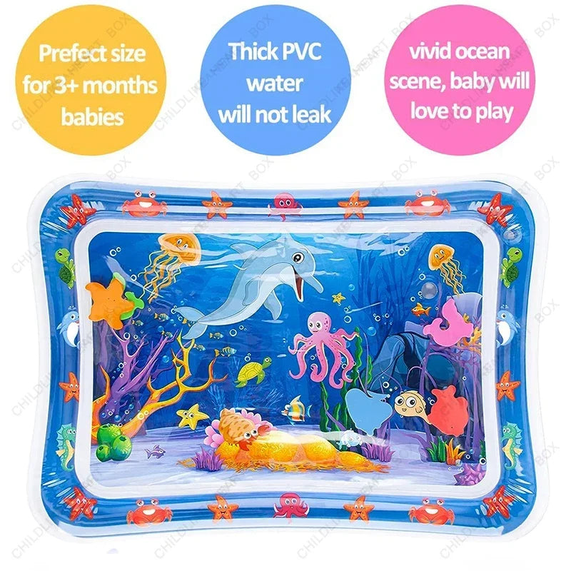 Baby Water Play Mat Inflatable Tummy Time