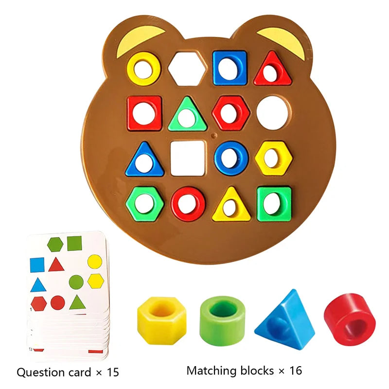 Montessori Wooden Hammering Ball Game Toys for Children Educational Pounding Toy Learning Colors Counting for Kids 2-6 Years Old