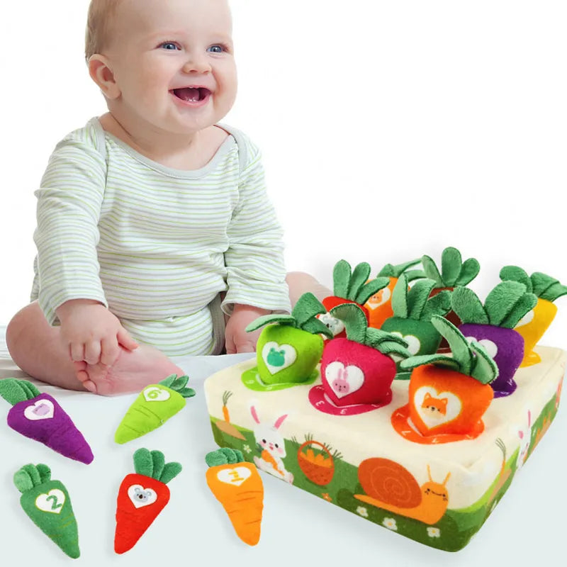 Montessori Soft Sensory Tissue Box Activity for Baby 0 12