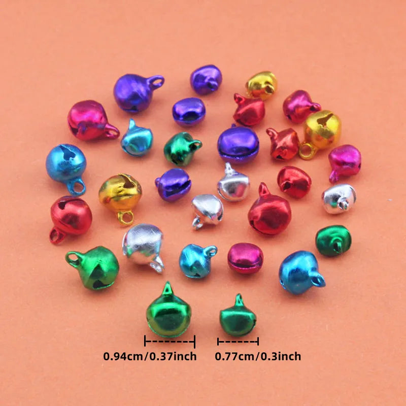 50-300PCS Small Jingle Bells Loose Parts