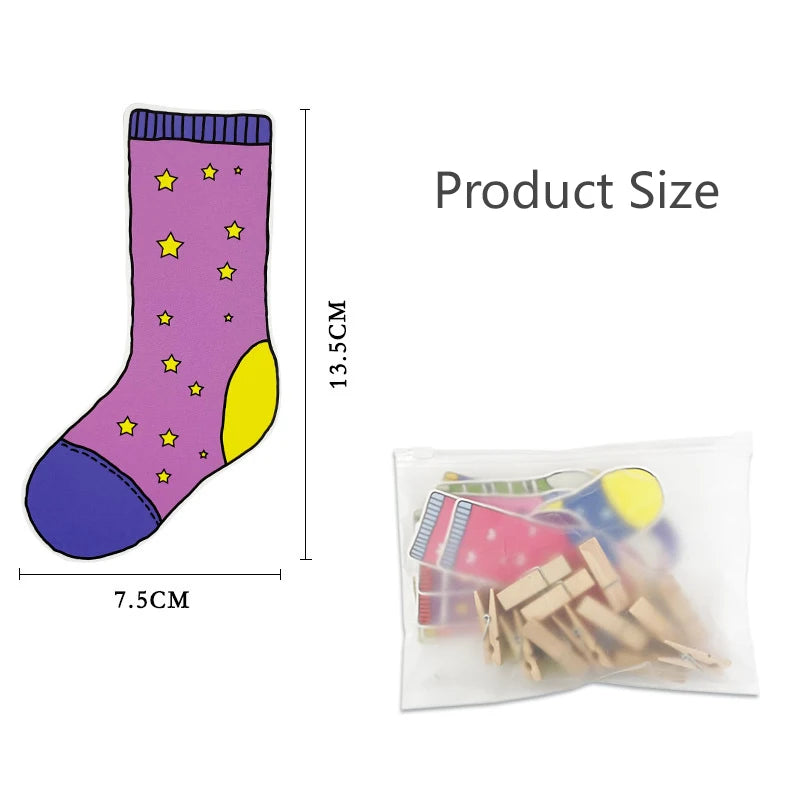 Montessori Socks Colour Sorting Matching Game