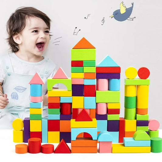 40pcs/Sets Large Safe Wooden Building Blocks