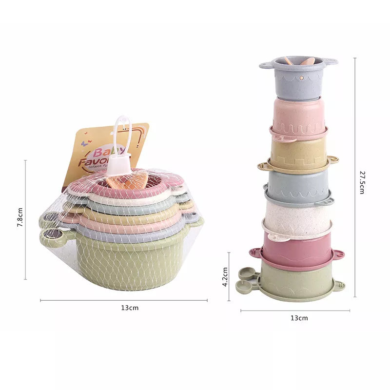 Montessori  Baby Stacking Cup Toys