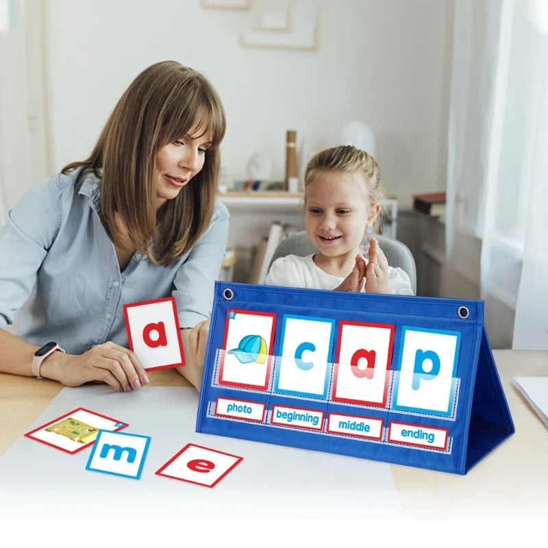 Word Building Desktop Pocket Chart Stand