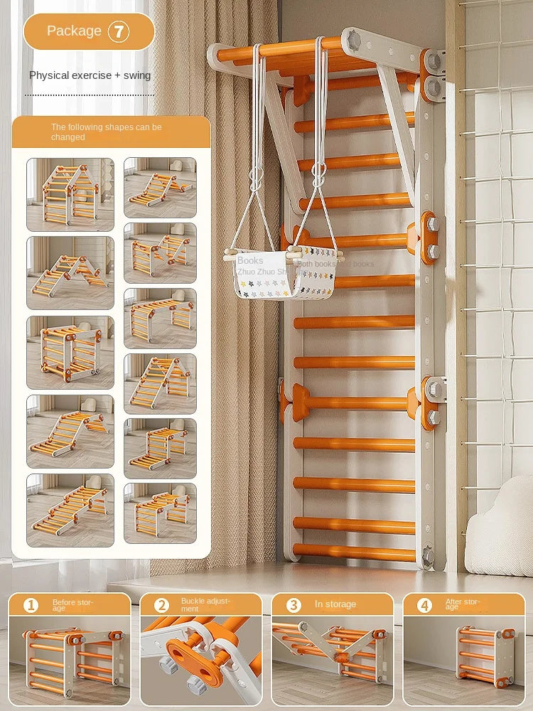 Baby Slide Indoor Household Children's Folding Multi functional Climbing Frame for Children