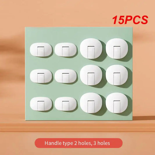 15PCS Safety Lock Cover Socket Dustproof Childrens Power Supply Socket Cover Plug Protective Plug Protector