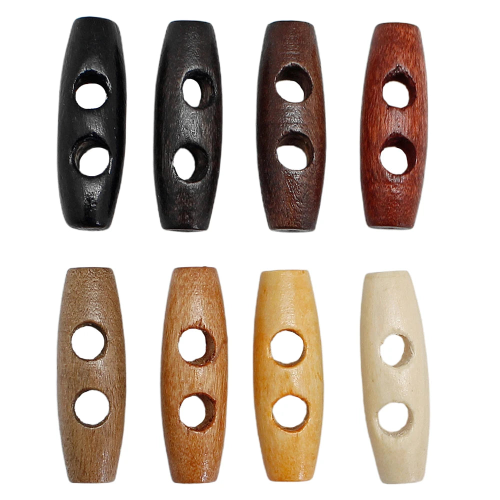 15 PCS/Lot 30mm Wooden Toggle Buttons Loose Parts