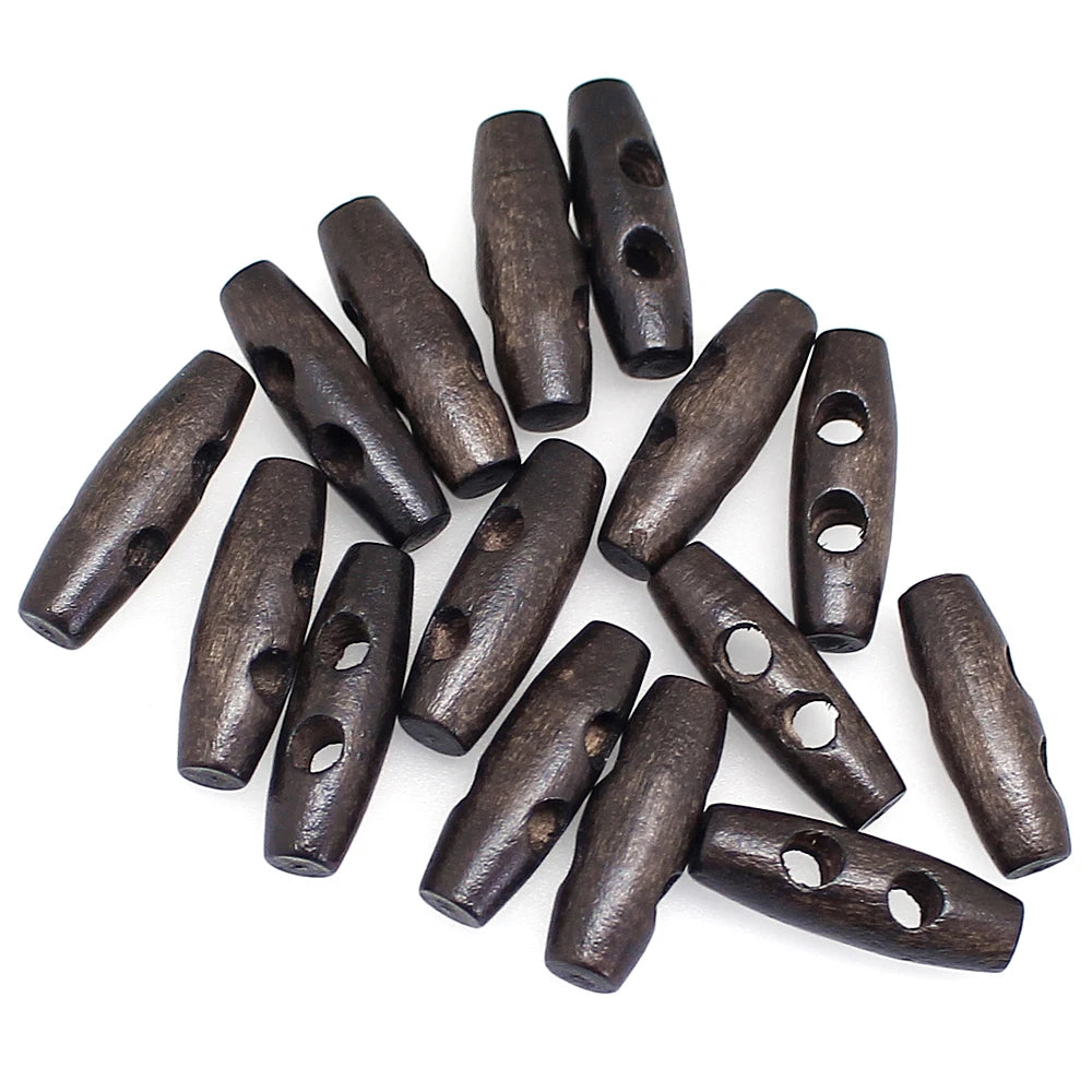 15 PCS/Lot 30mm Wooden Toggle Buttons Loose Parts