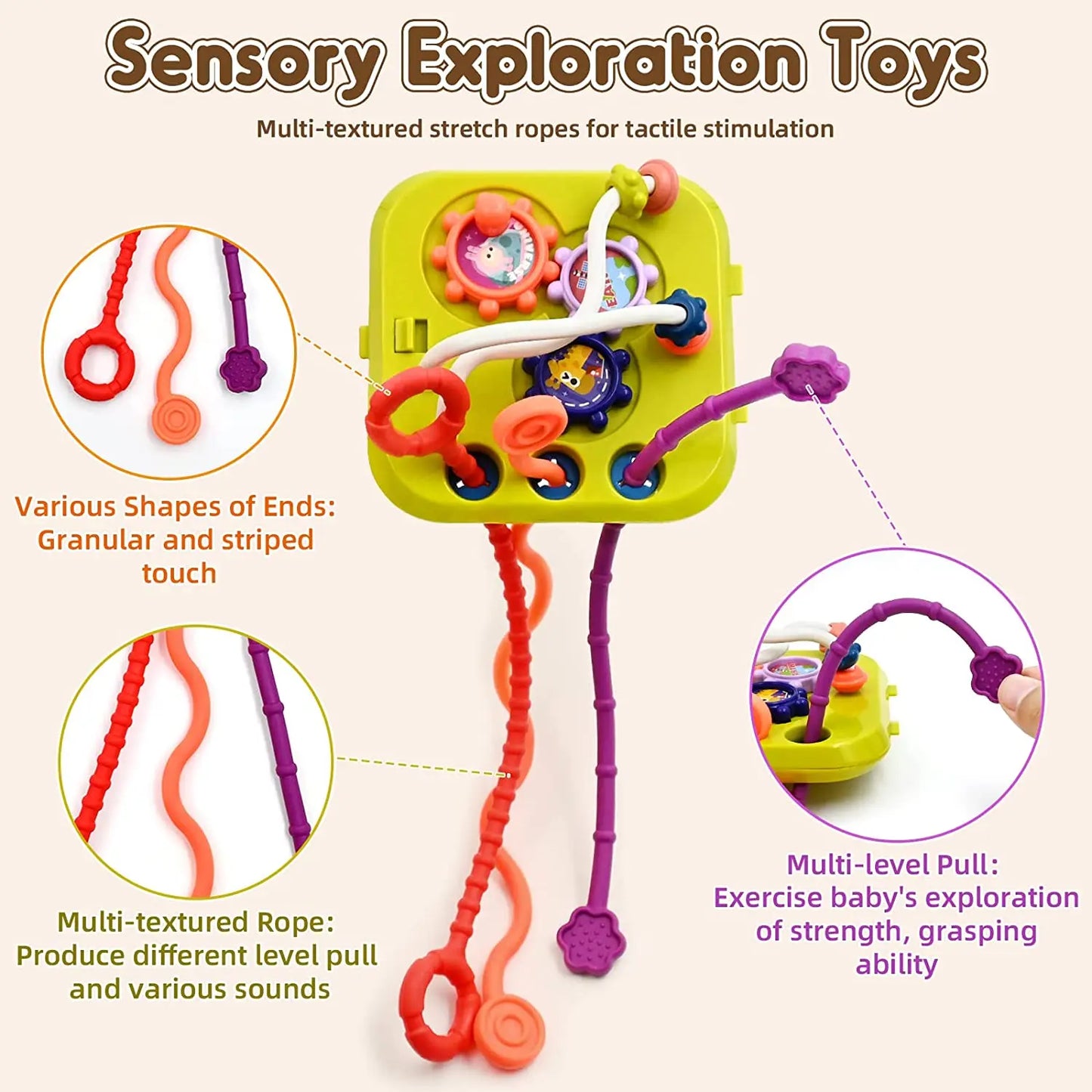 Baby Shape Sorter Montessori Sensory Activity Cube