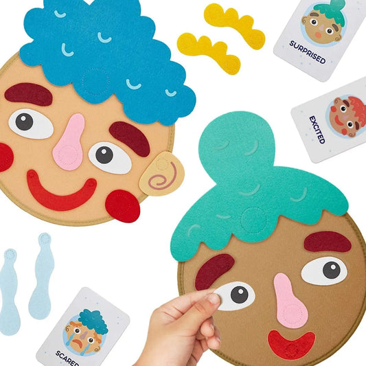 9pc Kids Montessori Facial Expression Game Emotional Change